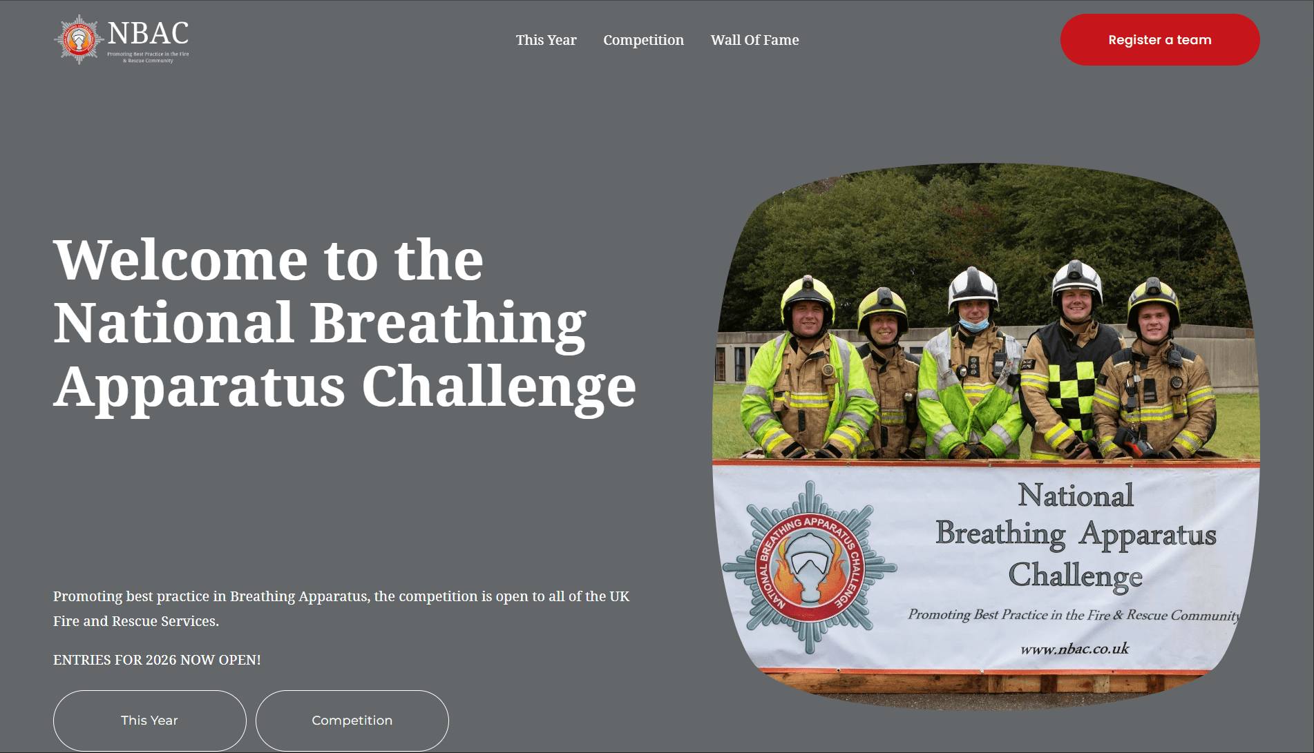NBAC website screenshot
